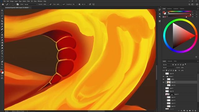 Как нарисовать лаву | ТУТОРИАЛ смотреть онлайн