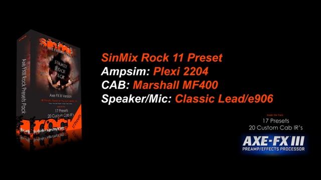 SinMix Axe FXIII RockPack - [Presets Audio Sample] смотреть онлайн