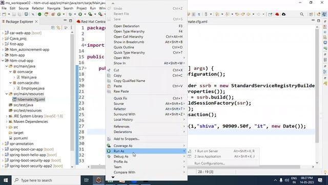 crud operations in hibernate. insert, update, delete and select in hibernate. смотреть онлайн