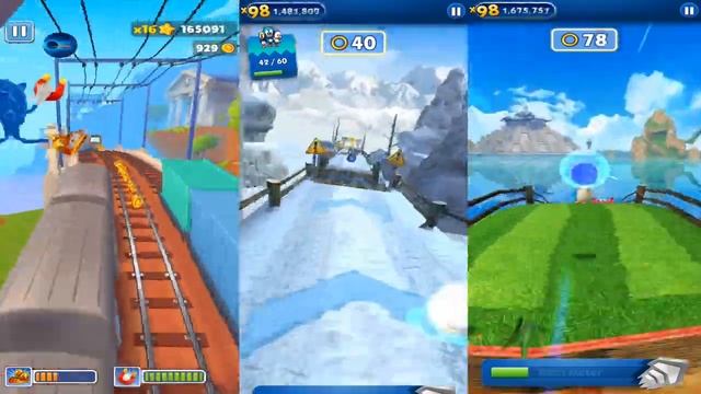 Subway Surfers Sonic Boom vs Sonic Dash - Boscage Maze Sonic vs Pirate Sonic vs All Bosses смотреть онлайн