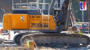 Stuttgart 21: Liebherr LB 36 & Bauer BG 20 H Drills @ Work, 19.07.2016.