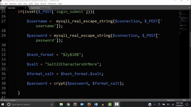 PHP MySQL Create login form and session variable смотреть онлайн