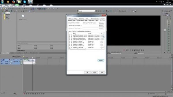 VST плагины, Урок #2 - VST в Sony Vegas Pro