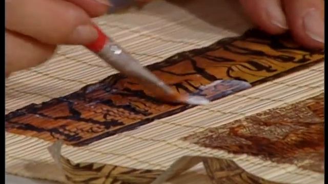 Mirta Biscardi - Bienvenidas TV - Crea En Decoupage Un Cuadro Diseño Africano.
