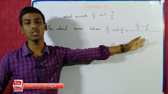 #rationalnumbers Find a rational number between 2/3 and 3/4 in telugu смотреть онлайн