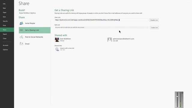 How to create a shared link for others to open in Microsoft Excel 2013 смотреть онлайн