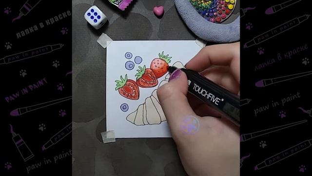 Круассан ?? (рисунок маркерами)