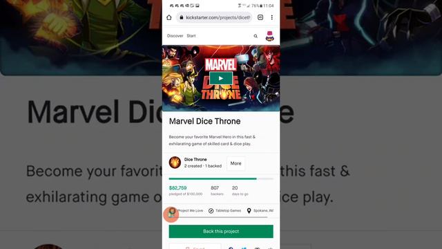 Dice Throne: Let's watch Marvel Dice Throne get funded in less than five minutes. смотреть онлайн