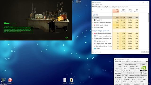 Fallout 4 (FO 4) - Gameplay on 3GB Ram / Nvidia GT 610 / C2D E6400 смотреть онлайн