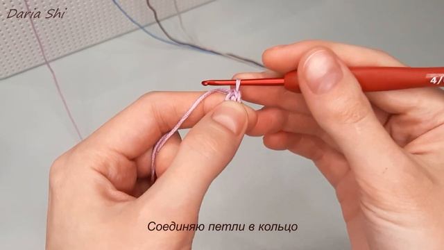 2 способа начать вязание круга - жаккард крючком / How to start a crochet circle - Tapestry crochet смотреть онлайн