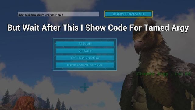 Argentavis ARK Spawn COMMAND | How To Summon ARGENTAVIS Ark CODE 2023 смотреть онлайн