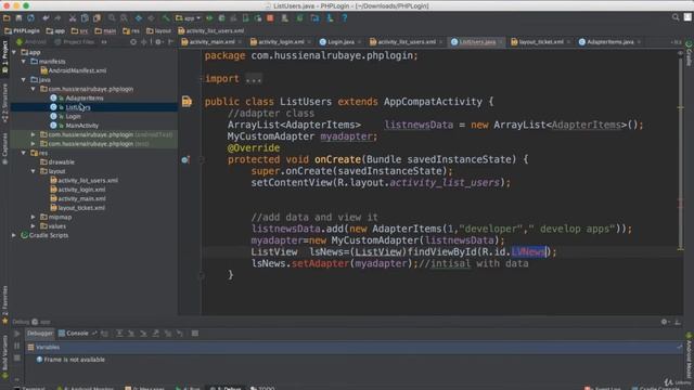 How we can List users from MySql use PHP Web service | Part 78| The Complete Android App Developmen смотреть онлайн