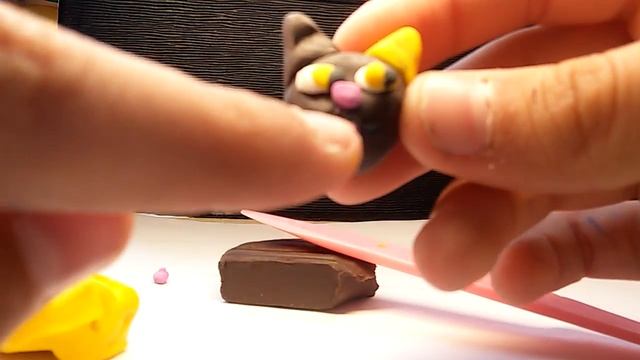 Лепим кота из пластилина смотреть онлайн