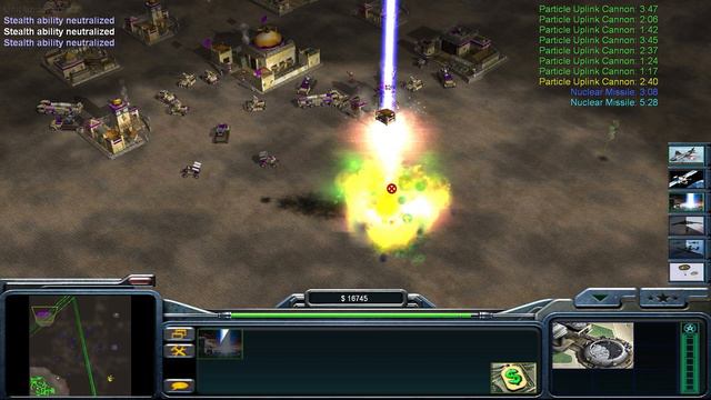 Command & Conquer Generals Zero Hour - Usa Laser General 1 vs 7 HARD Generals P17 (1080p 60fps) смотреть онлайн