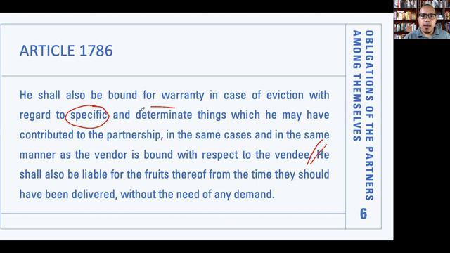 LAW20023 - Obligations of the Partners Among Themselves, Part 1 смотреть онлайн