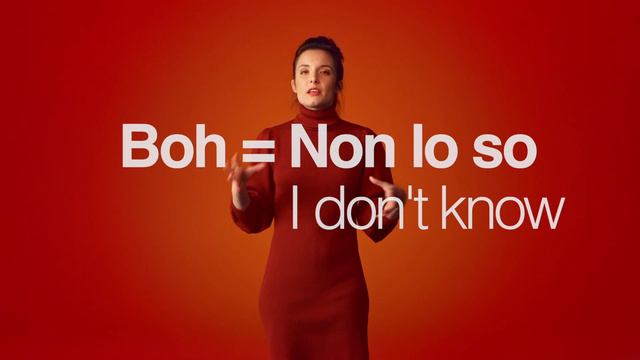 Italian Slang for “I Don’t Know”: Non Lo So and Boh смотреть онлайн
