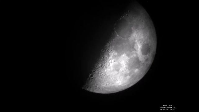 Съемка луны телескопом Travel Scope 70 (photo and video of the moon) смотреть онлайн