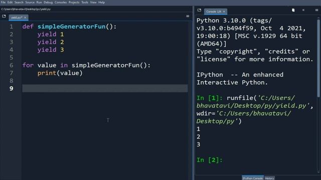 When to use yield instead of return | Yield Statement in Python смотреть онлайн