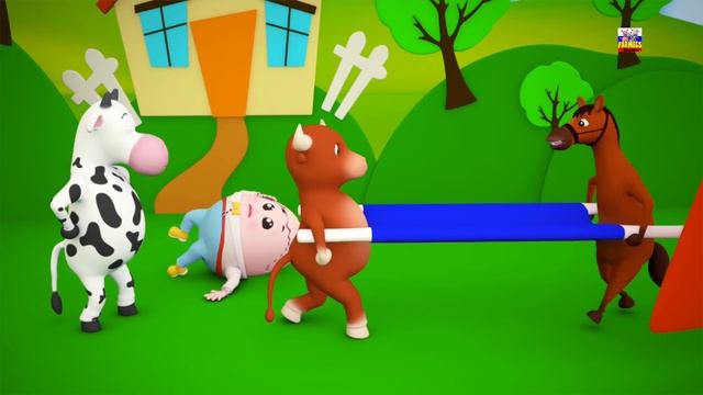 Шалтай-Болтай сидел на стене | 3D Рифмы | Songs For Kids | Kids Rhymes | Humpty Dumpty