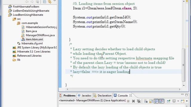 Hibernate Chapter10 - HandsOn for Lazy & Eager Loading Example смотреть онлайн