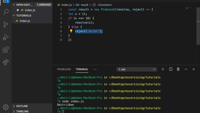 JavaScript tutorial 50 - promises in JavaScript смотреть онлайн