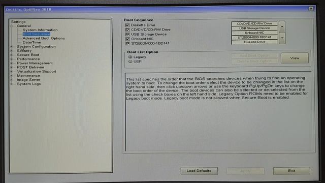 BIOS НАСТРОЙКА