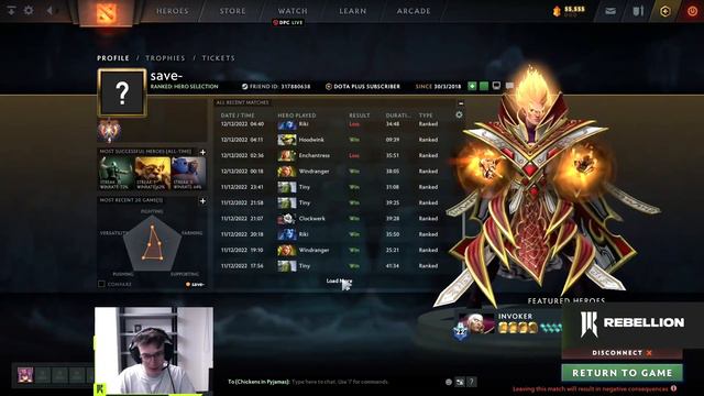 Saberlight's reaction upon seeing the win streak of Save- смотреть онлайн