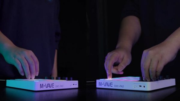 M-VAVE MIDI Wireless  Controller RGB Striking Pad SMC-PAD
