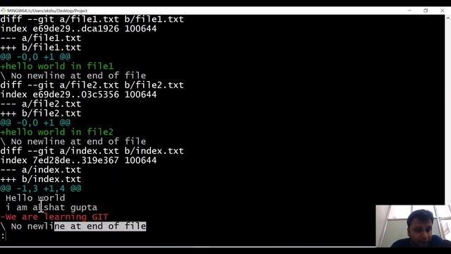 Lec 5 use of git diff смотреть онлайн