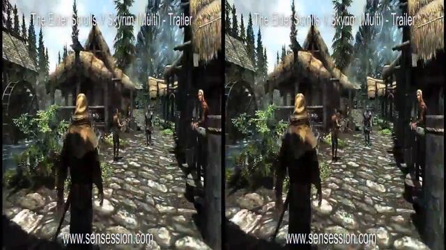 TES V Skyrim 3D trailer смотреть онлайн