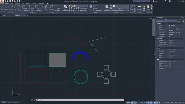 Autocad LT 2020 Tutorial | Understand Properties - The Basics смотреть онлайн