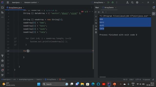 Arrays in java смотреть онлайн