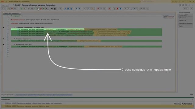 02. Типы переменных. Как получить текущую дату в переменную. смотреть онлайн
