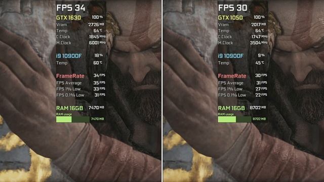 GTX 1630 Vs GTX 1050 - Test In 9 Games