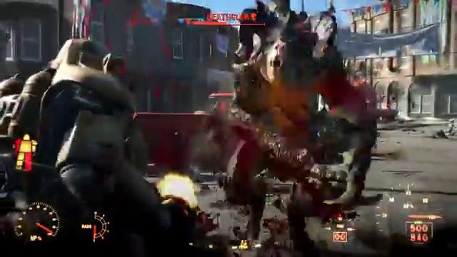 IGN! Fallout 4 in 4K Deathclaw vs Power Armor Face off смотреть онлайн