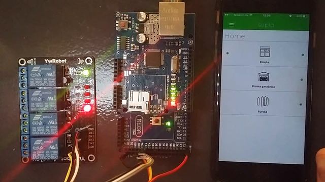 Arduino MEGA & Ethernet Shield & SUPLA смотреть онлайн
