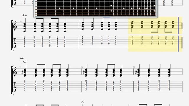 Beatles The Can 't Buy Me Love GUITAR TABLATURE смотреть онлайн