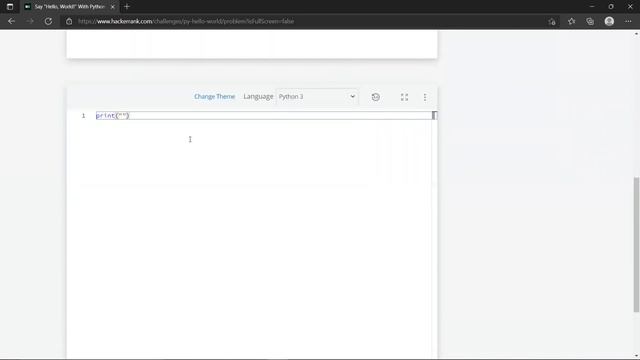 Hackerrank Python Solution 1 | Say "Hello, World!" With Python смотреть онлайн