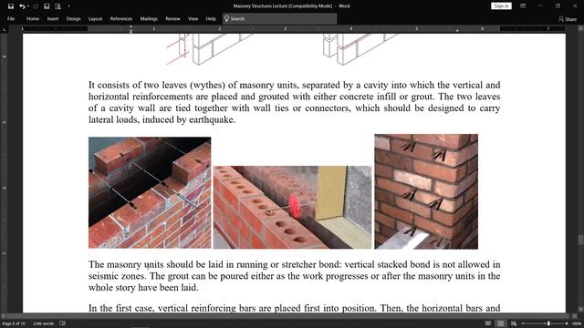 Lecture 4 Reinforced And Un-reinforced Masonry [ Masonry Structures ] | Part 4
