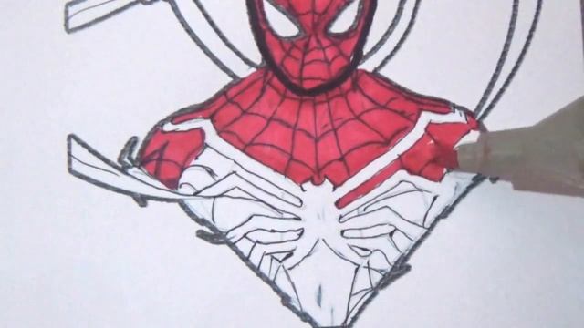 coloring spiderman in coloring page LD TV COLORING PAGE смотреть онлайн