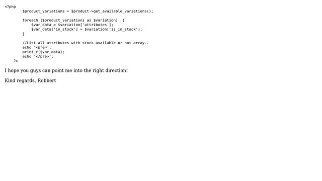 Wordpress: Woocommerce - Display stock quantity per variation смотреть онлайн