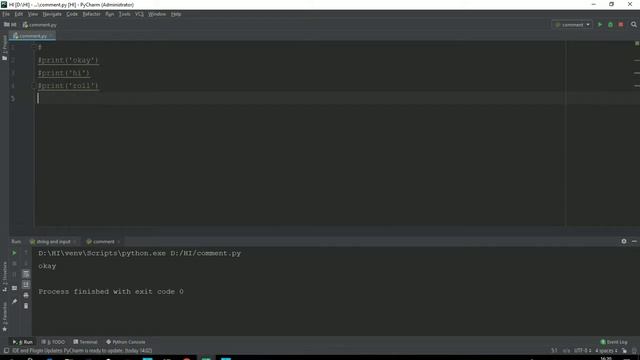 การเขียนโปรแกรม ภาษา PYTHON #4 การ CommentและBlock смотреть онлайн