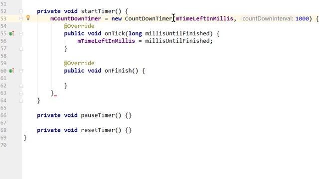 Countdown Timer with Start, Pause and Reset - Android Studio Tutorial смотреть онлайн