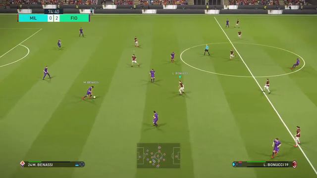 MILAN - FIORENTINA SERIE A TIM TERZA GIORNATA SECONDO TEMPO PES 2018 смотреть онлайн