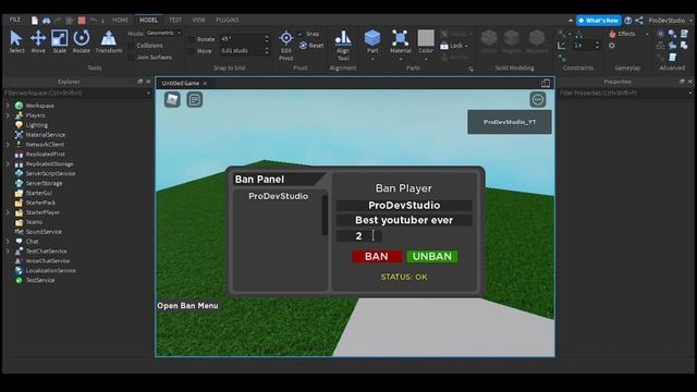 How to make an admin ban/unban system in roblox studio! смотреть онлайн