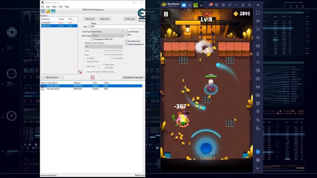 Archero Health Cheat/Hack (BlueStacks Android Emulator) смотреть онлайн