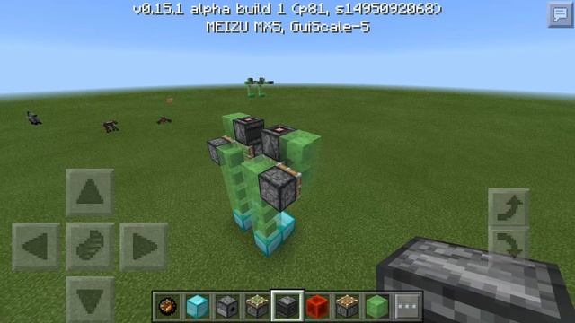 Как построить настоящего рабочего робота в Minecraft PE 0.15.0 : 0.15.1 Без модов