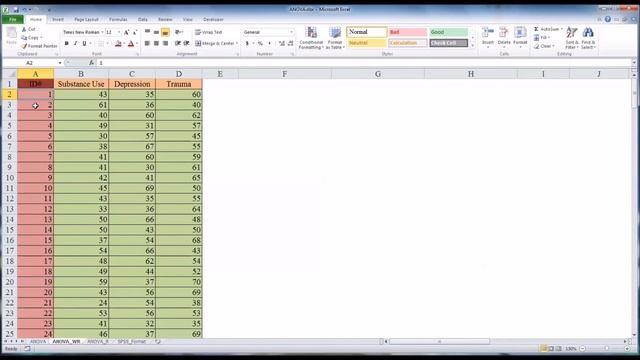 ANOVA in Excel смотреть онлайн