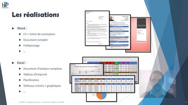 Formation Bureautique H2PROG (Excel, Word, Powerpoint, Publisher, Outlook) 17,5 heures de formation смотреть онлайн