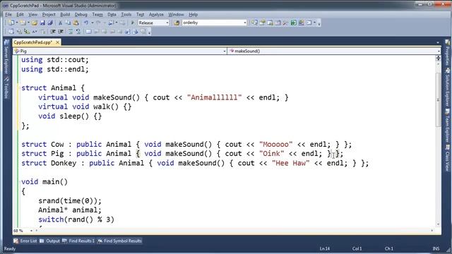 C++ vPointers and vTables смотреть онлайн